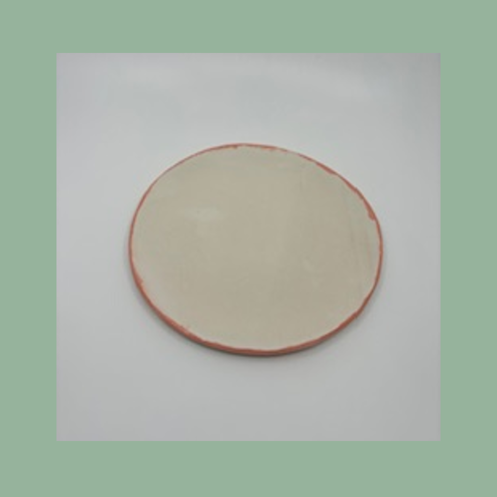 PLATE Large- Tangerine Edge